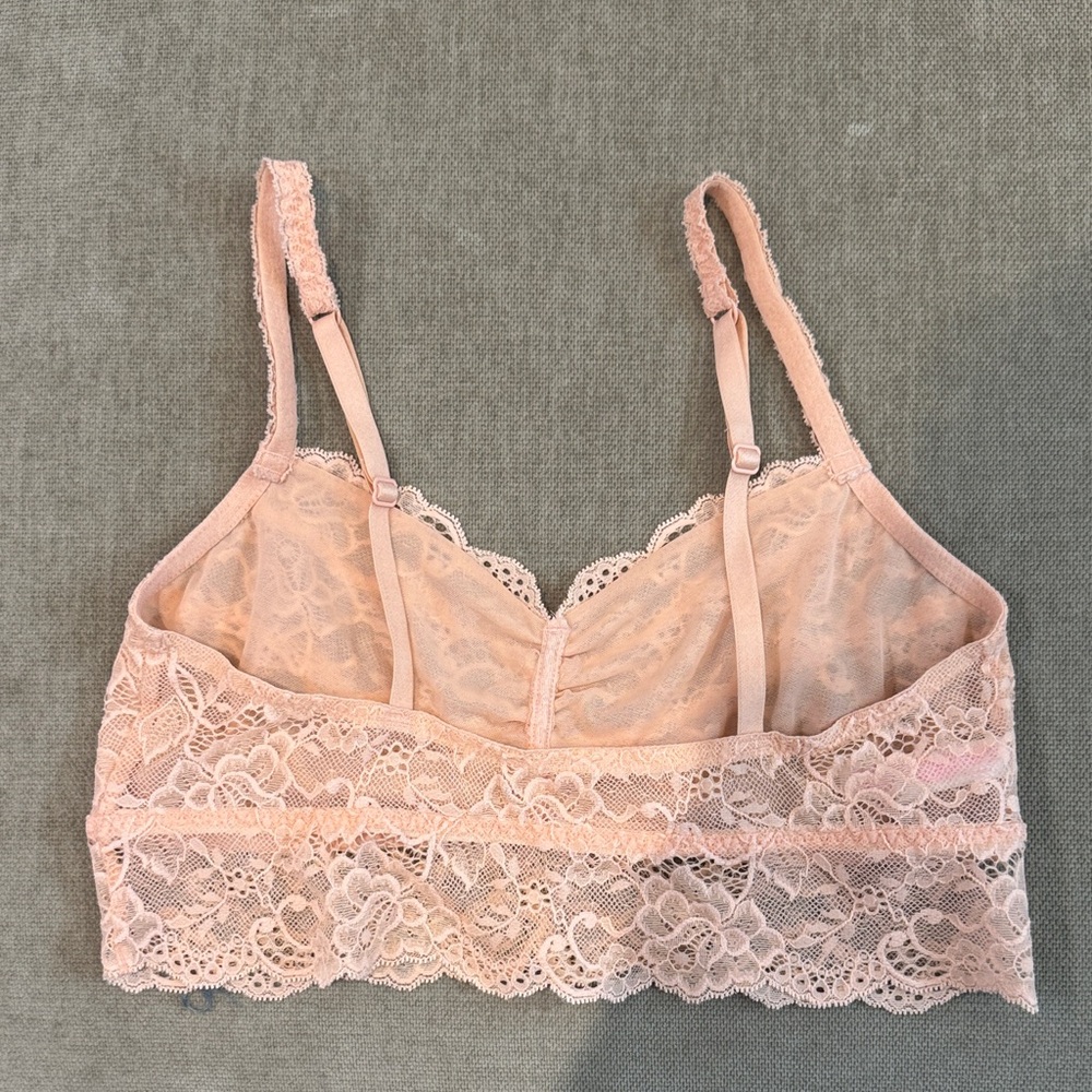 Lace Bralette in Soft Pink - Picture 2 of 3